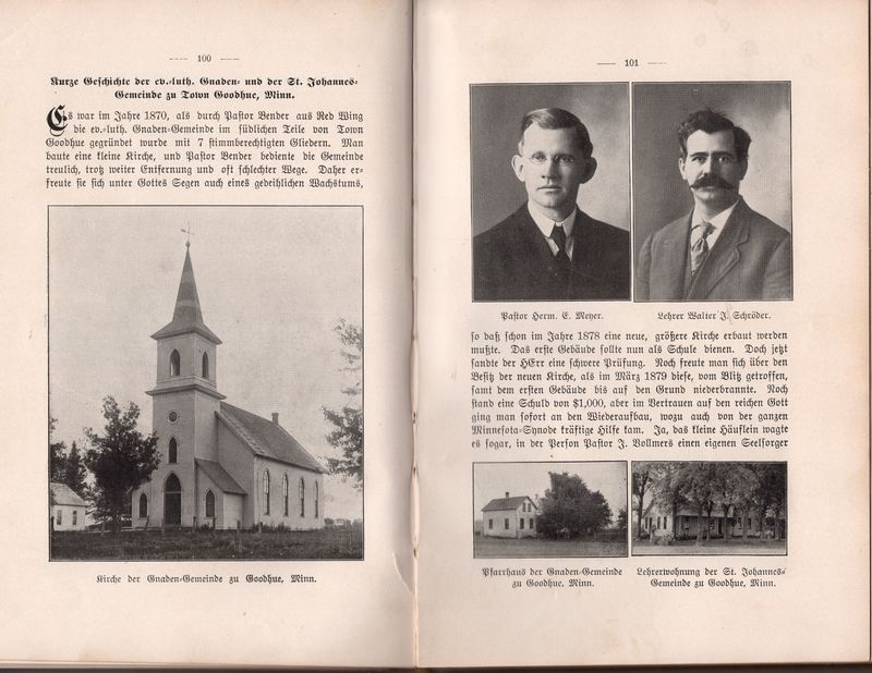 Gelchte de Minnesota Synode - page 100-101 - Paul Hinderer - St Johns - Goodhue MN.jpg