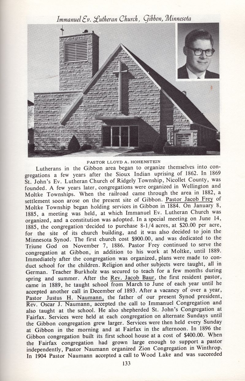 1968 MN District History Book - page 133 - Immanuel Gibbon MN - Jacob Baur.jpg