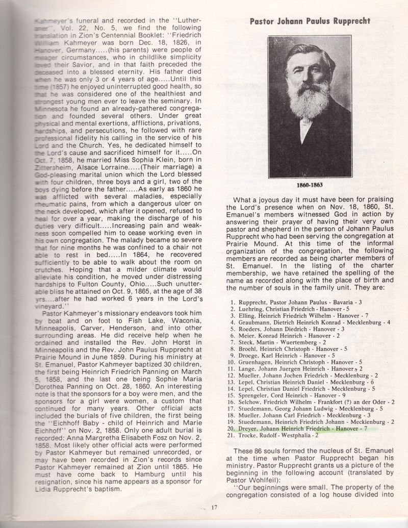 Emanuel Lutheran Church - Hamburg MN - 125th Anniversary Book 1857-1982 - Page 017.jpg