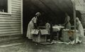 1917-Cleaning up After wedding - Lydia Jaus and Roland Scheele and unknown.JPG