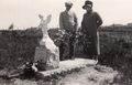 1925 - Norbert Scheele Funeral - Roland and Lydia Scheele at grave.jpg