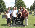 2011 - Ralph Baur family picture around head stone.jpg