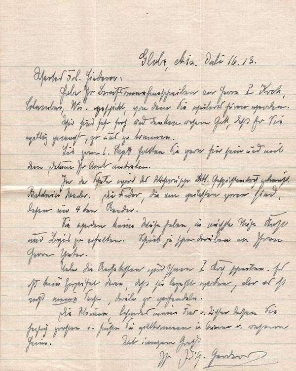 1913 - 07 16 letter to Clara Hinderer from Harders in Globe AZ.jpg